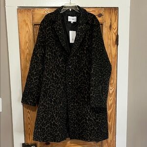 NWT Fashion Nova Leopard Print Men’s Coat